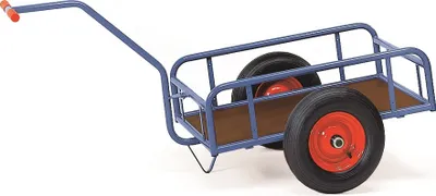 Produktbild von Fetra Handwagen 400 kg Ladefläche LxB 845 x 545 mm, offene Wände, Vollgummireifen