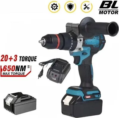 Zdjęcie produktu dla Akumulatorowa wiertarko-wkrętarka litowo-jonowa 18 V, 13 mm, 1500 W