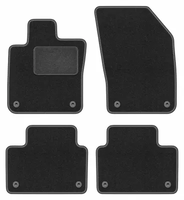 Imagen del producto de Alfombrillas de moqueta para Volvo V60 II desde 2018 (familiar) – juego de 4 piezas, gris grafito, a medida – Wielganizator LUX