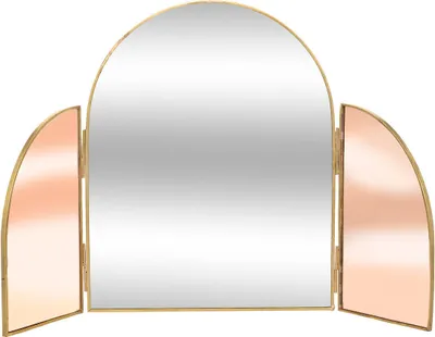Produktbild von Spiegel  Messing - pink - H.40 -5 cm - Atmosphera créateur d'intérieur