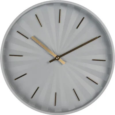 Produktbild von Clayre & Eef Wanduhr Ø 31x5 cm Grau Kunststoff