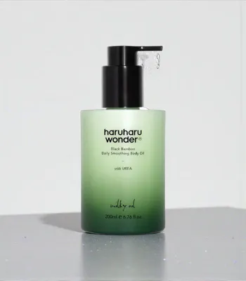 Obrázek produktu pro Haruharu Wonder - Black Bamboo Daily Soothing Body Oil - Výživný tělový olej s extraktem z černého bambusu 200ml