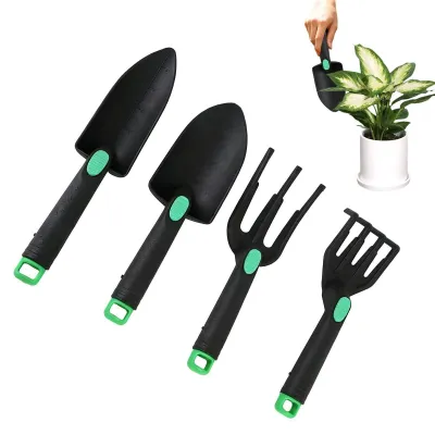 Immagine prodotto di Set di attrezzi da giardino ergonomici, composto da 4 pezzi