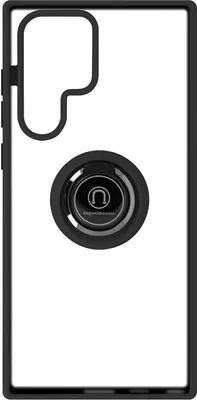 Produktbild von Avizar, Hybrid-Handyhülle mit Ring-Halterung für Samsung Galaxy S22 Ultra, Schwarz