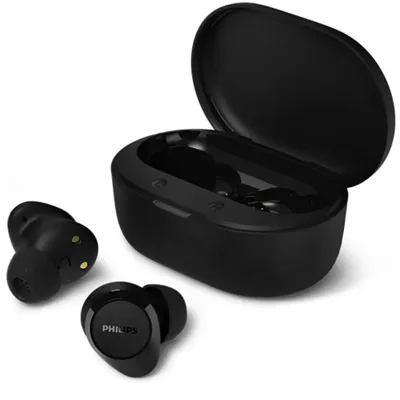 Zdjęcie produktu dla Philips TAT1300BK/00, Bezprzewodowy, 20 - 20000 Hz, Połączenia/muzyka, 34 g, Zestaw słuchawkowy, Czarny