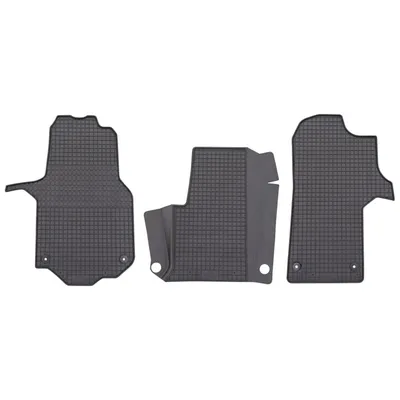 Produktbild von für VW Crafter ab 03/2017 Passform Fußmatten PETEX Gummimatten 3-teilig schwarz Allwettermatten Gummifußmatten