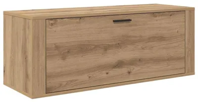 Productafbeelding van Houten schoenenkast met wandmontage voor een opgeruimde hal