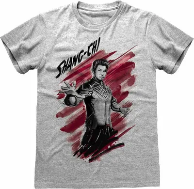 Obrázok produktu pre Shang Chi Ink Pose Heather Grey L Tričko
