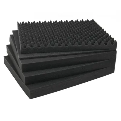 Koffereinlagen Set mit Rasterschaumstoff für Outdoor-Fotokoffer von HMF mit 57 cm Breite