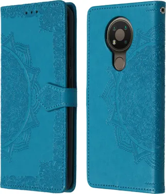 Zdjęcie produktu dla imoshion Mandala Bookcase dla Nokia 3.4 - Turkusowy
