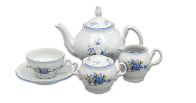 Obrázok produktu pre Bernadotte, čajová súprava, nezabudky, český porcelán Thun 1794