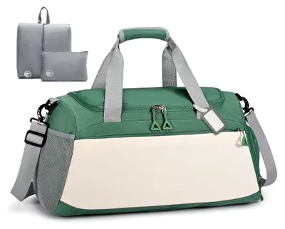 Produktbild von Handgepäcktasche für Flugreisen von KLM, Lufthansa und Air France, wasserdicht, 50L, in Grün