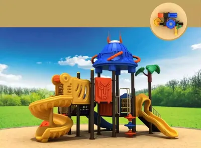 Image de Toboggan en plastique pour enfants, aire de jeux, tour de jeux pour enfants