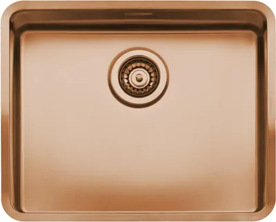 Produktbild von Reginox R40898 Edelstahlspüle OHIO 50x40 (L) OKG Copper II ab Schrankbreite 60 cm / Flächenbündig / Flacheinbau / Unterbau