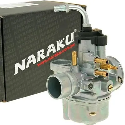 Image de Carburateur Naraku 17,5 mm avec préparation pour starter électrique pour Minarelli, Peugeot