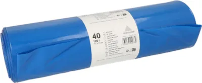 Produktbild von 40 Müllsäcke, LDPE 120 l 110 cm x 70 cm blau