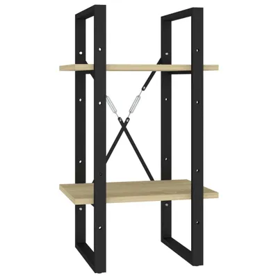 Zdjęcie produktu dla vidaXL Regał na książki 2 przegrody dąb sonoma 40x30x70 cm materiał drewnopochodny