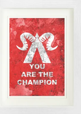 Produktbild von Gaming Gerahmtes Bild Mit Edlem Passepartout | Wand-Bilder | Im Bilderrahmen - You Are The Champion (40 x 30 cm)