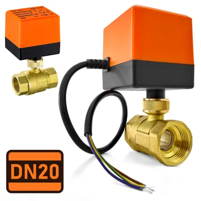 Obrázek produktu pro Elektromagnetický ventil Regulátor průtoku vody Kulový Automatika DN20 3/4" 230V 20W