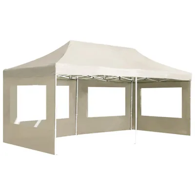 Immagine prodotto di Gazebo Professionale Pieghevole Alluminio con Pareti 6x3m Crema