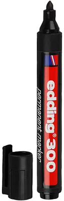 Produktbild von Edding 300 Marker, Strichstärke 1,5-3 mm, Schwarz, 1 Stk [HOB-25020]