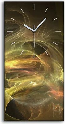 Produktbild von Wandbild Leinwand Bilder mit Uhr 30x60 Wandkunst fraktales Kunst - weiße Hände