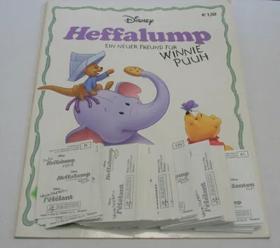 Immagine prodotto di Heffalump, un nuovo amico per Winnie the Pooh - figurine da collezione - set completo + album