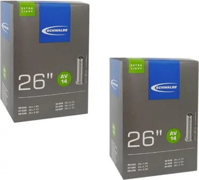 Produktbild von Schwalbe 2x Schlauch AV14 (40/60-559) 26 Zoll