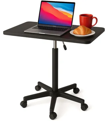 Productafbeelding van MOZOS SPM4-BK: Verrijdbare laptoptafel met hoogteverstelling