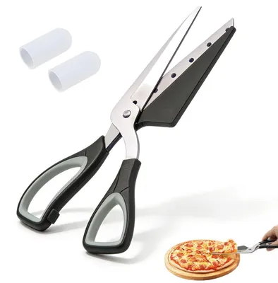 Immagine prodotto di Tagliapizza, acciaio inossidabile, smontabile, impugnatura ergonomica, nero, 27,5 cm