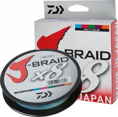 Produktbild von Daiwa Angelschnur J-Braid (multi-color) Ø mm: 0,18; Tr.-Kr. kg: 12,0; Länge m: 300