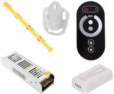 Produktbild von Omako COB LED-Streifen-Set Warmweiß 12m mit Fernbedienung