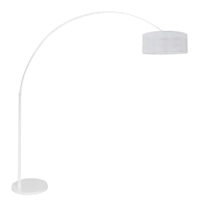 Produktbild von Steinhauer Stehleuchte Sparkled Light 1-flammig Mattes weiß 42x151-191cm