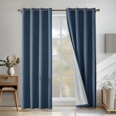 Imagen del producto de Juego de 2 cortinas opacas, 100%