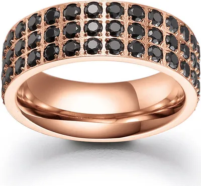 Produktbild von VIVENTY ETERNITY Damen Ring 300053 Edelstahl rosé vergolder Zirkonia 56