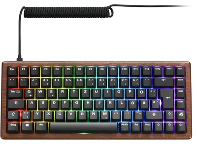 Image de Sharkoon 4044951042708 Sharkoon Gaming Tastatur Skiller SGK50S3 Wood schwarz