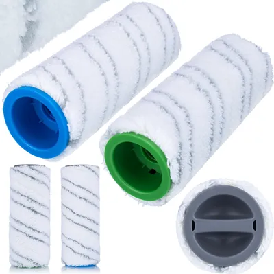 A set of replacement rollers for an electric mop.