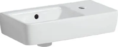 Produktbild von Geberit Selnova - Waschbecken 550x370 mm, mit Überlauf, 1 Hahnloch, Weiß 501.513.00.7