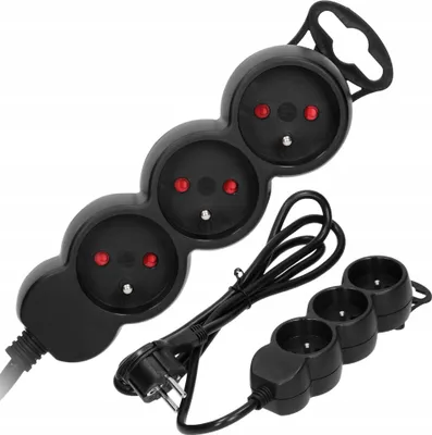Immagine prodotto di CB Elektro Cavo di prolunga 3xpresa, 1,4 m, 3x1mm2, nero