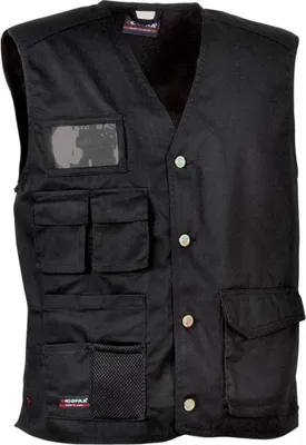 Produktbild von Cofra Arbeitsweste 100% Baumwolle M schwarz