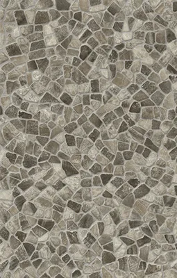 A close-up, repeating pattern of irregularly shaped stones, resembling a mosaic or cobblestone texture.