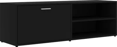 Produktbild von vidaXL TV-Schrank Schwarz 120x34x37 cm Holzwerkstoff