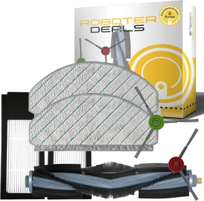 Obrázek produktu pro Sada příslušenství, sada náhradních dílů pro Ecovacs Deebot X1 Plus (1x hlavní kartáč, 2x boční kartáč, 2x utěrka, 2x filtr)