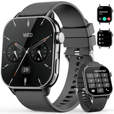 Produktbild von Smartwatch mit AMOLED Display Bluetooth Telefonie Fitness Tracking für Android iOS