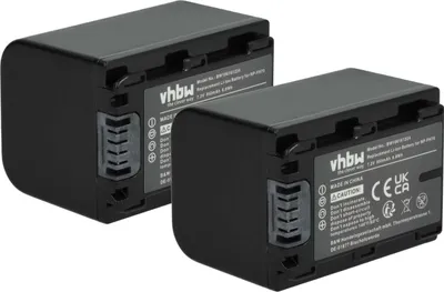 Produktbild von vhbw 2x Akku kompatibel mit Sony HXR-MC1P Videokamera Camcorder (950 mAh, 7,2 V, Li-Ion) + Infochip