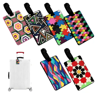 Produktbild von 6 Kofferanhänger, Bunte Gepäcktags für Koffer und Taschen