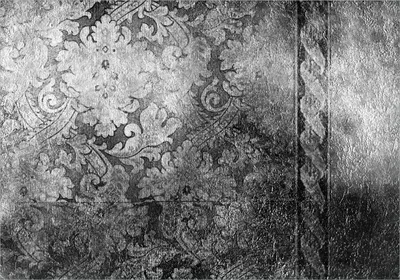 Produktbild von Wallario Poster - Schnörkelmuster in grau, Kunstdruck Größe: 70 x 100 cm