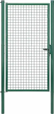 Immagine prodotto di Alberts 600402 Cancello singolo in rete ondulata, verde, larghezza 102 cm, altezza 200 cm