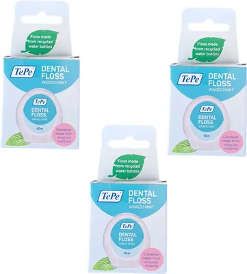 Produktbild von 3x TePe Dental Floss Zahnseide - 3x 40 m