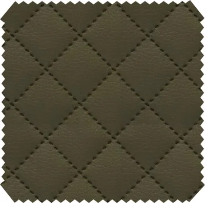 Produktbild von novely® SOLTAU Kunstleder - 3-lagig gesteppter Möbelstoff - Kaschierter Volumen-Polsterstoff mit Karo-Muster - Pflegeleichte Meterware 1lfm - Farbe: 07 Olive
